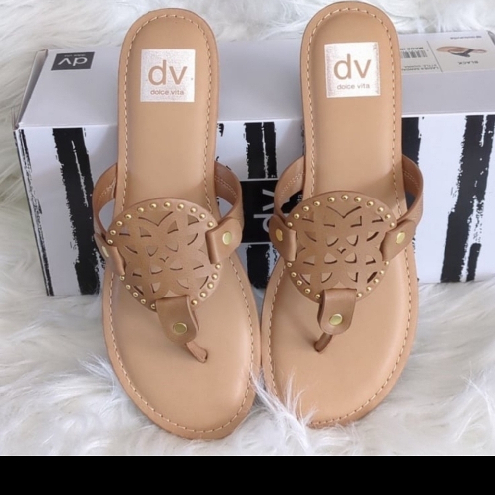 Dolce Vita Brown Cutout Sandals